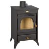Kamin PRITY K1R Моќ: 9 kW Погоден за простории до 50 m2 Големина ( a x b x h /cm) : 45 x 39 x 75 /cm Тежина : 66 кг