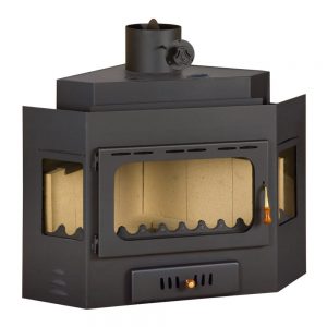 Vgraden Kamin PRITY A Моќ: 14 kW Погоден за простории до 77 m2 Големина ( a x b x h /cm) : 65 x 65 x 73 /cm Тежина : 116 кг