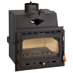 Vgraden Kamin PRITY C Y Моќ: 15 kW Погоден за простории до 83 m2 Големина ( a x b x h /cm) : 66 x 57 x 72 /cm Тежина : 114 кг