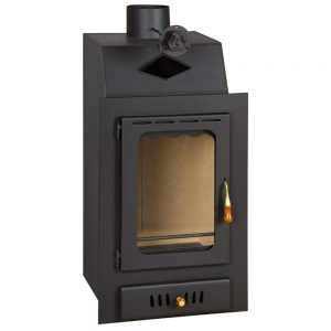 Vgraden Kamin PRITY VM Моќ: 13 kW Погоден за простории до 70 m2 Големина ( a x b x h /cm) : 50 x 52 x 90 /cm Тежина : 73 кг