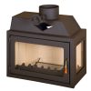 Vgraden Kamin PRITY O десен Моќ: 10 kW Погоден за простории до 55 m2 Големина ( a x b x h /cm) : 70 x 40 x 63 /cm Тежина : 75 кг