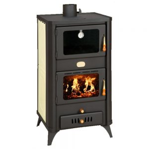 Kamin PRITY FGW 18R Моќ: 23 kW Погоден за: 130 m2 Големина ( a x b x h /cm) : 57 x 53 x 105 /cm Литража на котел : 15 l