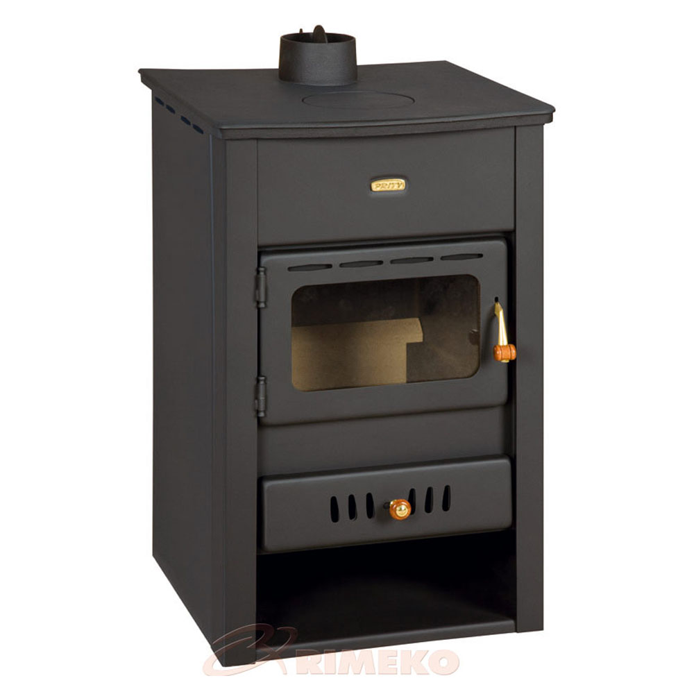 Kamin PRITY K2CPW10 Моќ: 14 kW Погоден за : 77 m2 Големина: 50 x 51 x 81 cm Литража на котел : 14 l