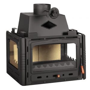 Vgraden Kamin PRITY 3 C Моќ: 16 kW Погоден за простории до 85 m3 Големина ( a x b x h /cm) : 77 x 59 x 72 /cm Тежина : 113 кг