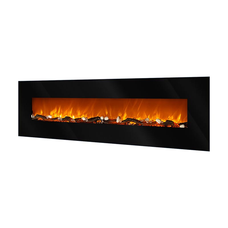 Elektricen Kamin ART FLAME ELIT - Далечински управувач - Моќ: 750/1500 W - Димензии (Ш x В x Д): 550*1820*140 mm - Погоден за простории : 15 m²