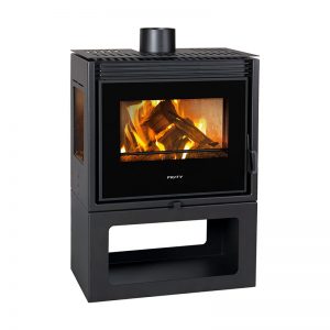 Kamin PRITY PM3 TV - Моќ: 13 kW - Погоден за простории до 80 m2 - Големина (a x b x h /cm): 69 x 39 x 94 cm